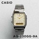 Casio Vintage Dual Time Chain Watch AQ-230GG-9ADF