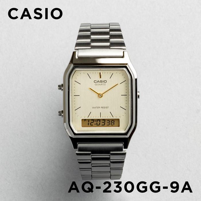 Casio Vintage Dual Time Chain Watch AQ-230GG-9ADF
