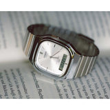WW3125 Casio Vintage Dual Time Chain Watch AQ-240E-7ADF Casio