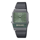 Casio Vintage Dual Time Gray Chain Watch AQ-800ECGG-3ADF