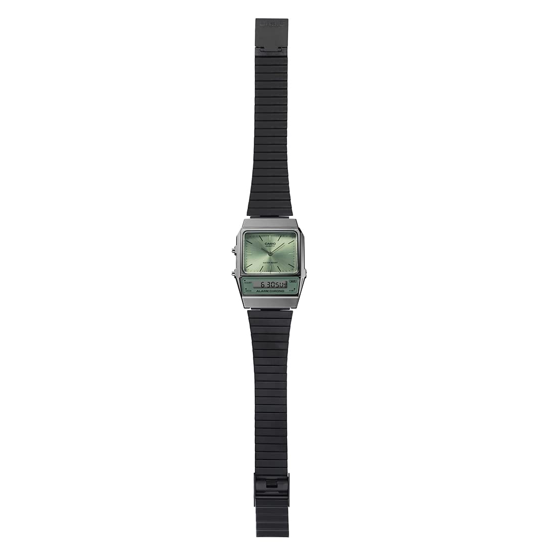 Casio Vintage Dual Time Gray Chain Watch AQ-800ECGG-3ADF