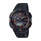 Casio Youth Tough Solar Dual Time Resin Belt Watch AQ-S800W-1B2VDF