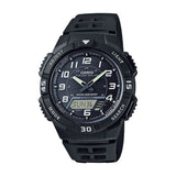 Casio Youth Tough Solar Dual Time Resin Belt Watch AQ-S800W-1BVDF