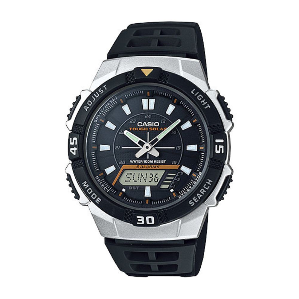 Casio Youth Tough Solar Dual Time Resin Belt Watch AQ-S800W-1EVDF