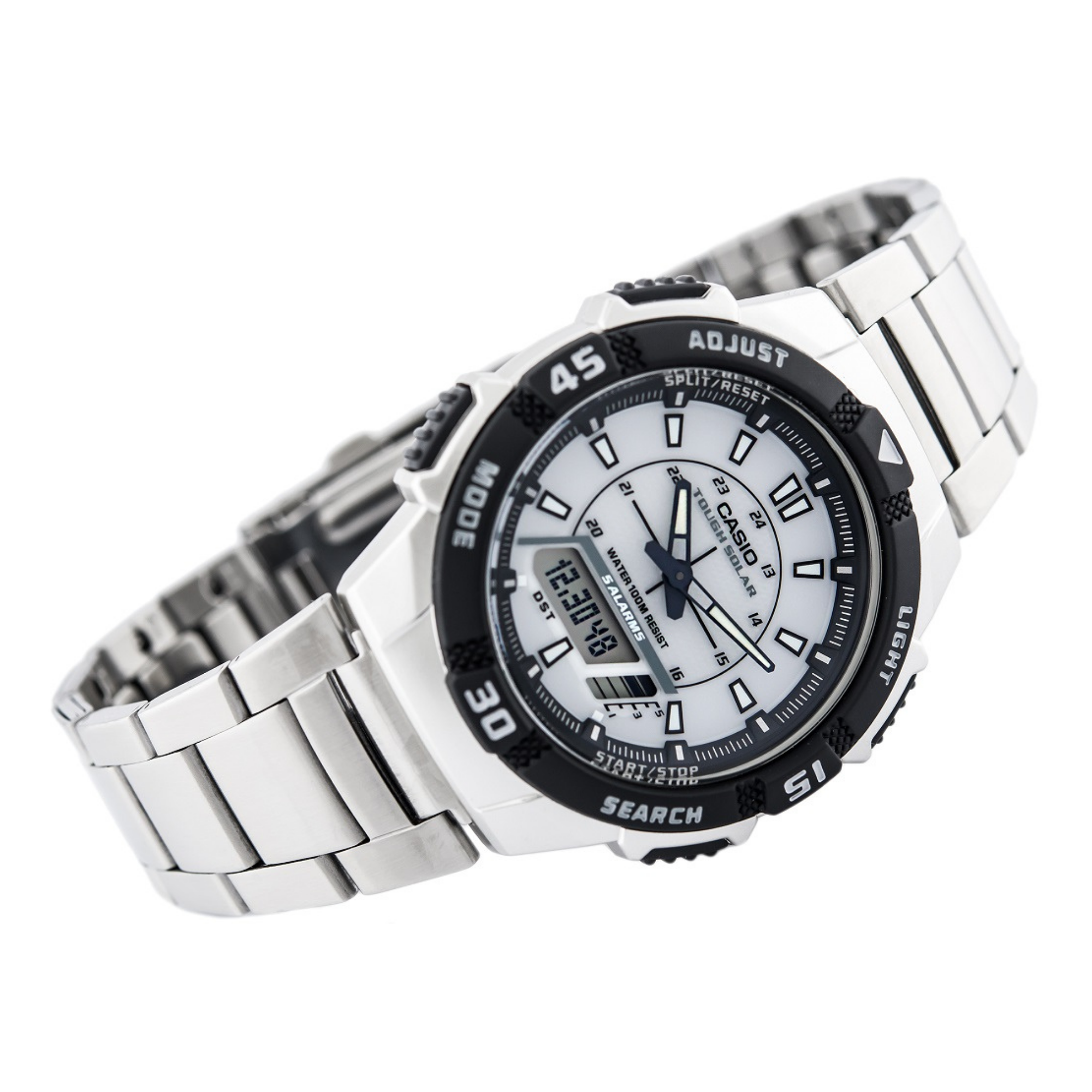 Casio Youth Tough Solar Dual Time Chain Watch AQ-S800WD-7EVDF