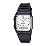 Casio Vintage Dual Time Resin Belt Watch AW-48HE-7BVDF