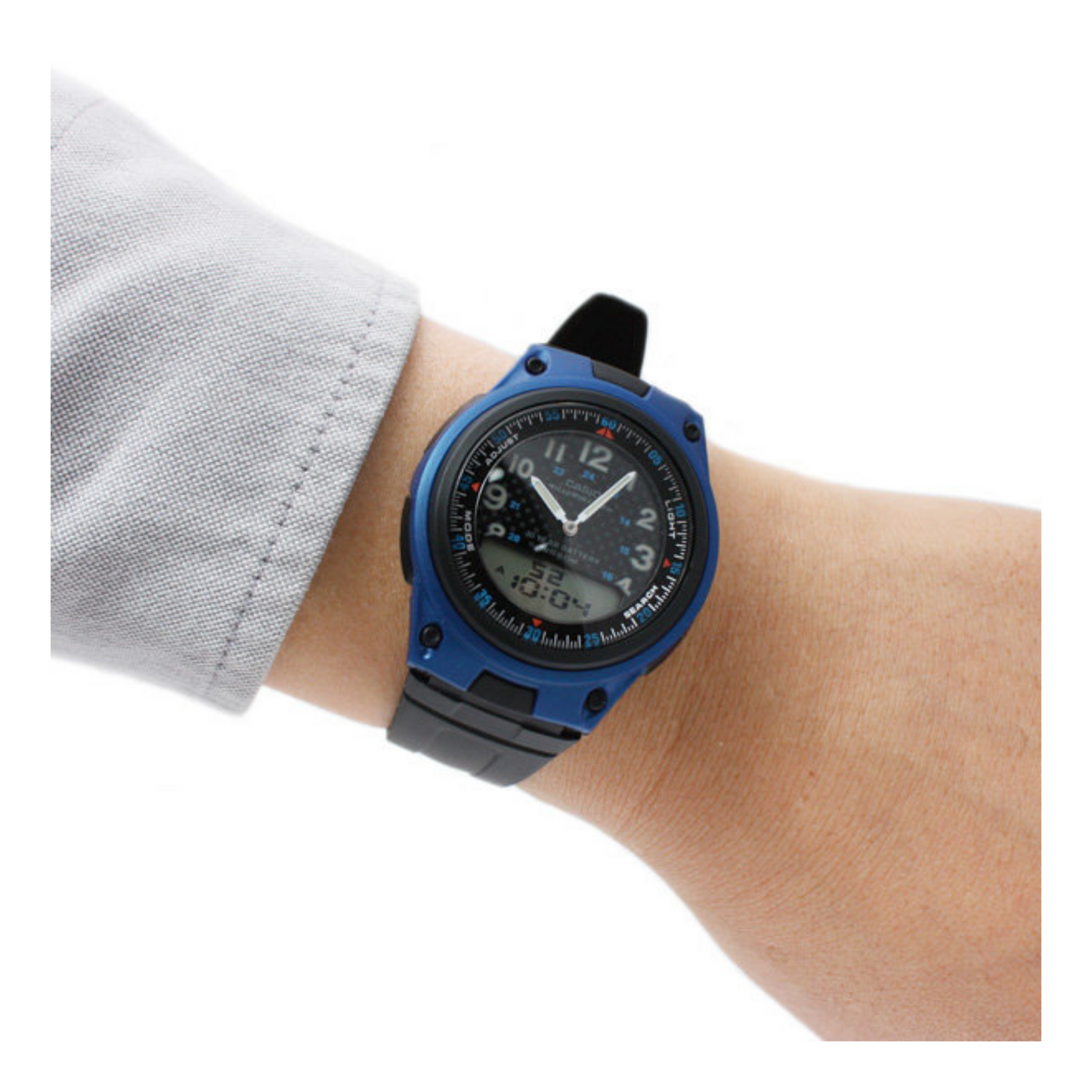 Casio Youth Dual Time Resin Belt Watch AW-80-2BVDF