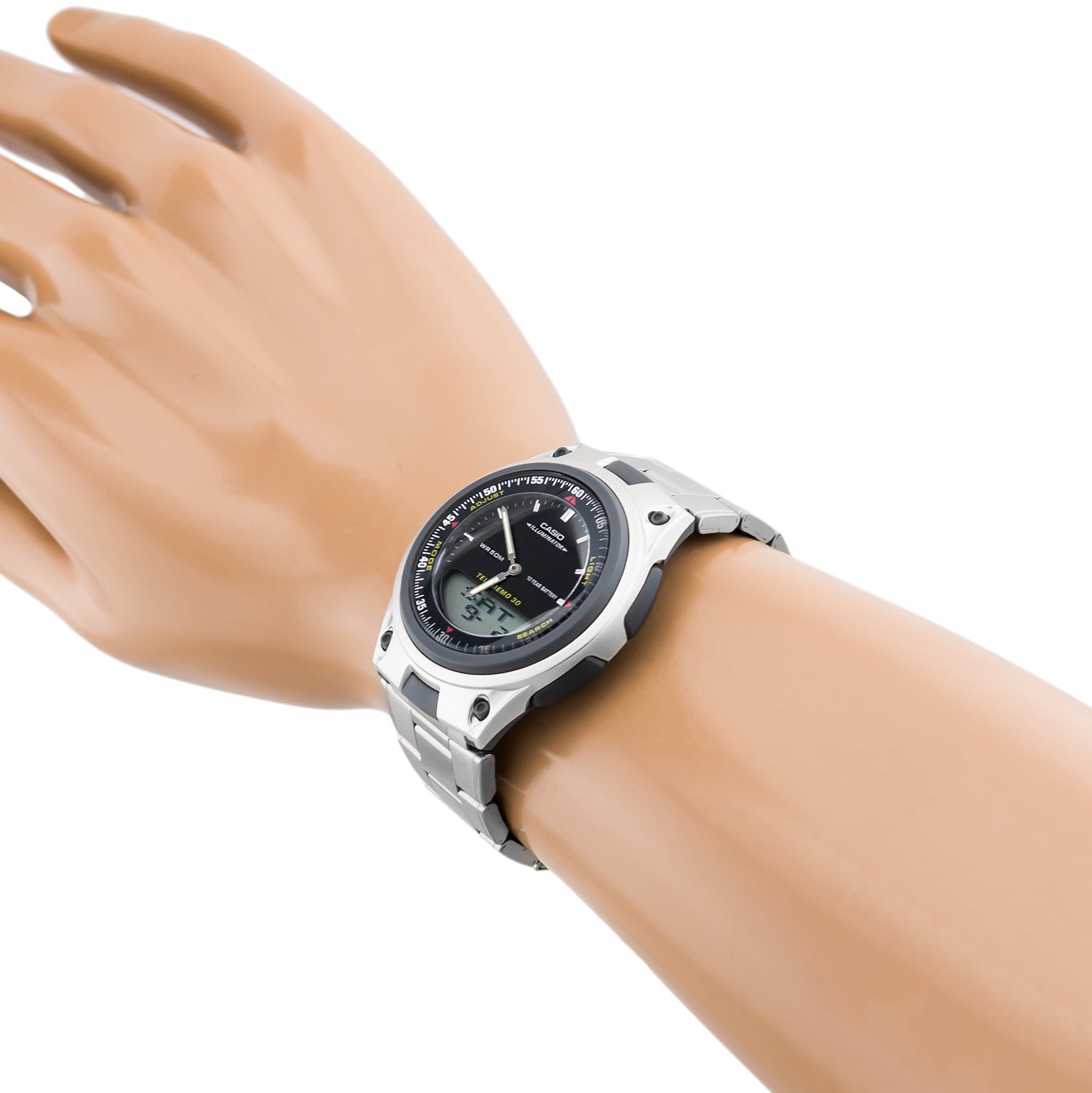 Casio Youth Dual Time Chain Watch AW-80D-1AVDF