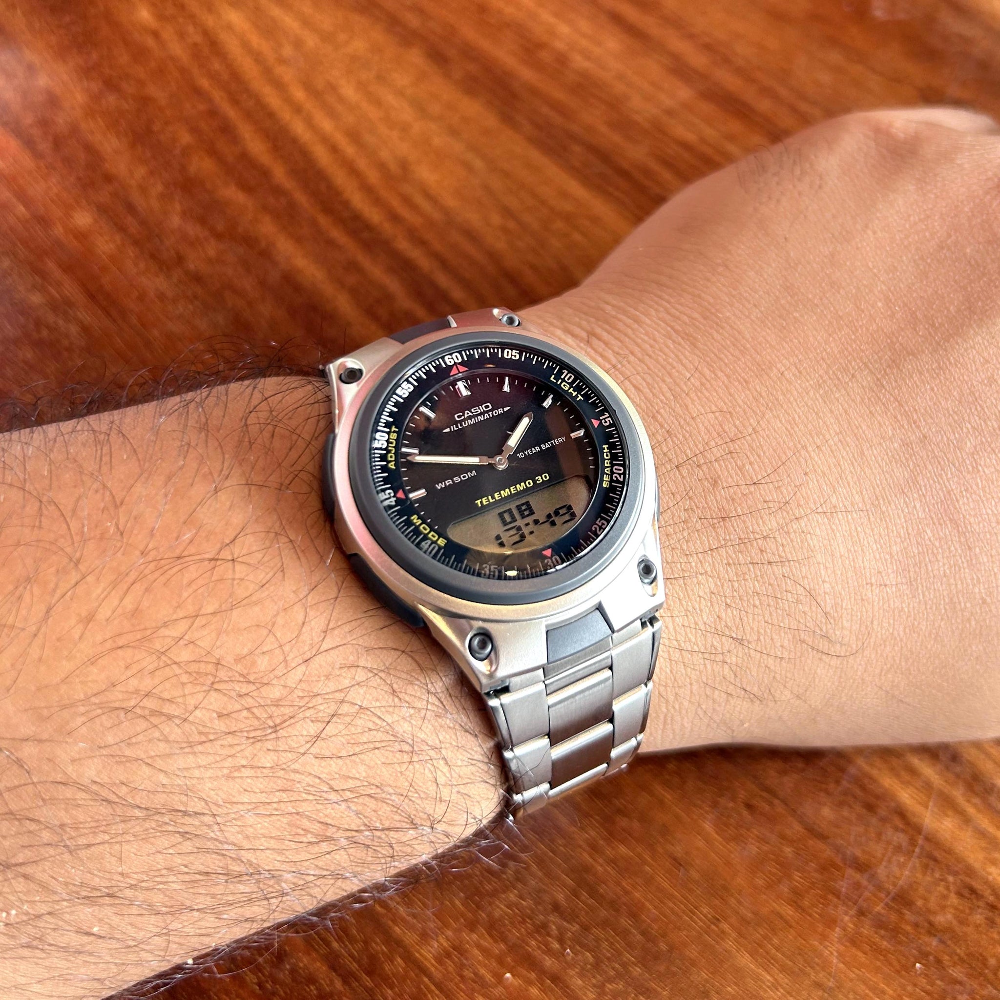 Casio Youth Dual Time Chain Watch AW-80D-1AVDF