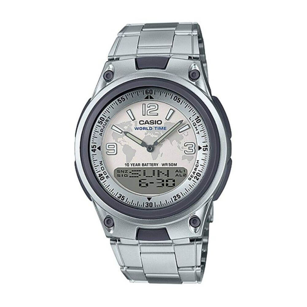 Casio Youth Dual Time Chain Watch AW-80D-7A2VDF
