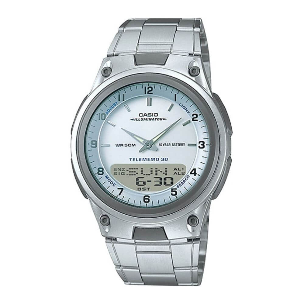 Casio Youth Dual Time Chain Watch AW-80D-7AVDF