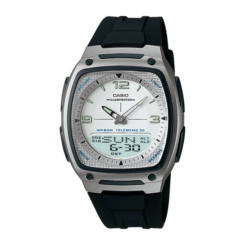 Casio Youth Dual Time Resin Belt Watch AW-81-7AVDF