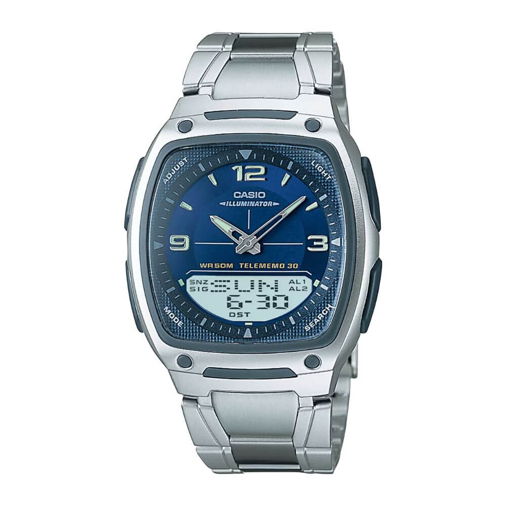 Casio Youth Dual Time Chain Watch AW-81D-2AVDF