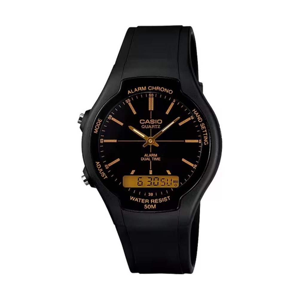 Casio Youth Dual Time Resin Belt Watch AW-90H-9EVDF