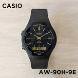 Casio Youth Dual Time Resin Belt Watch AW-90H-9EVDF