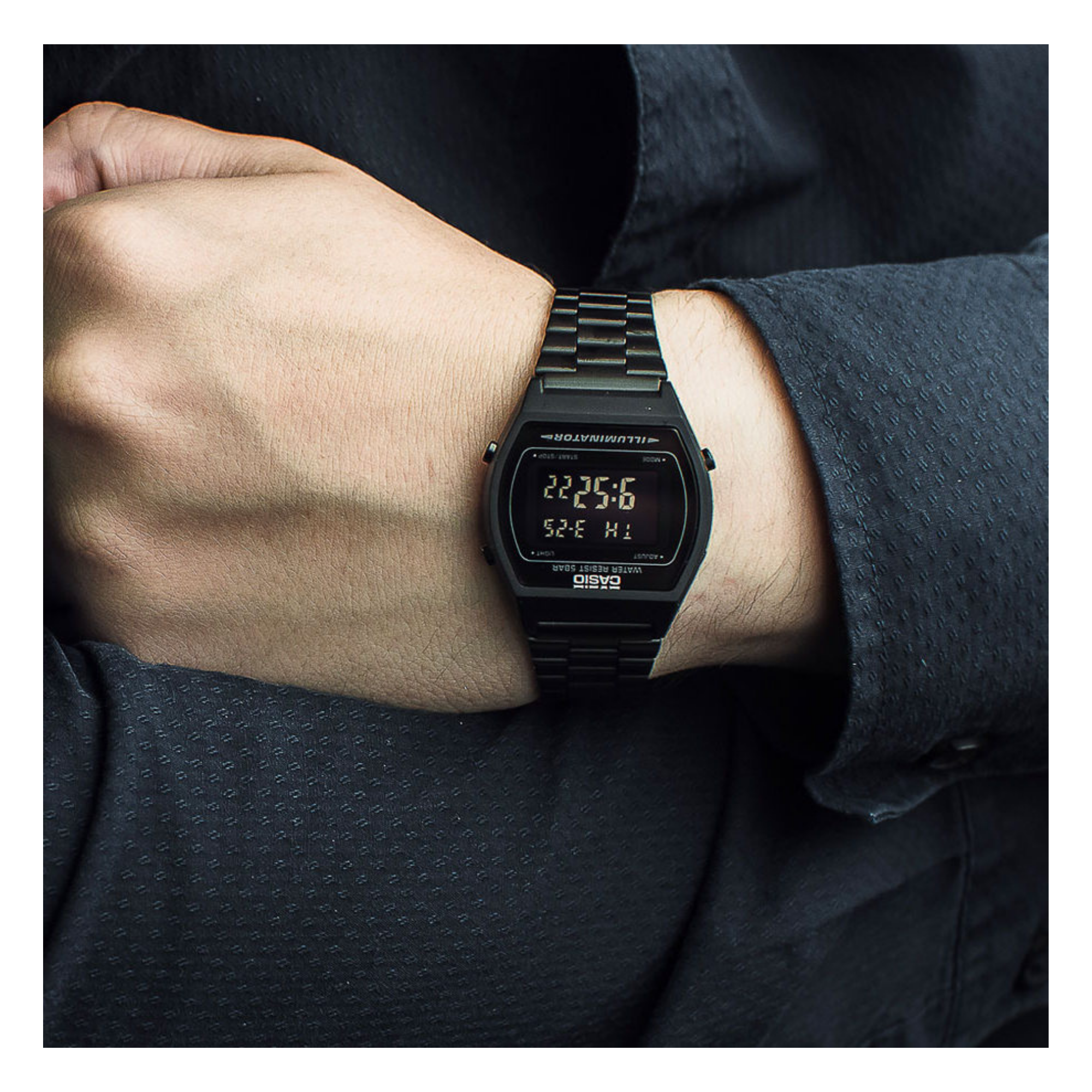 Casio Vintage Digital Black Chain Watch B640WB-1BDF