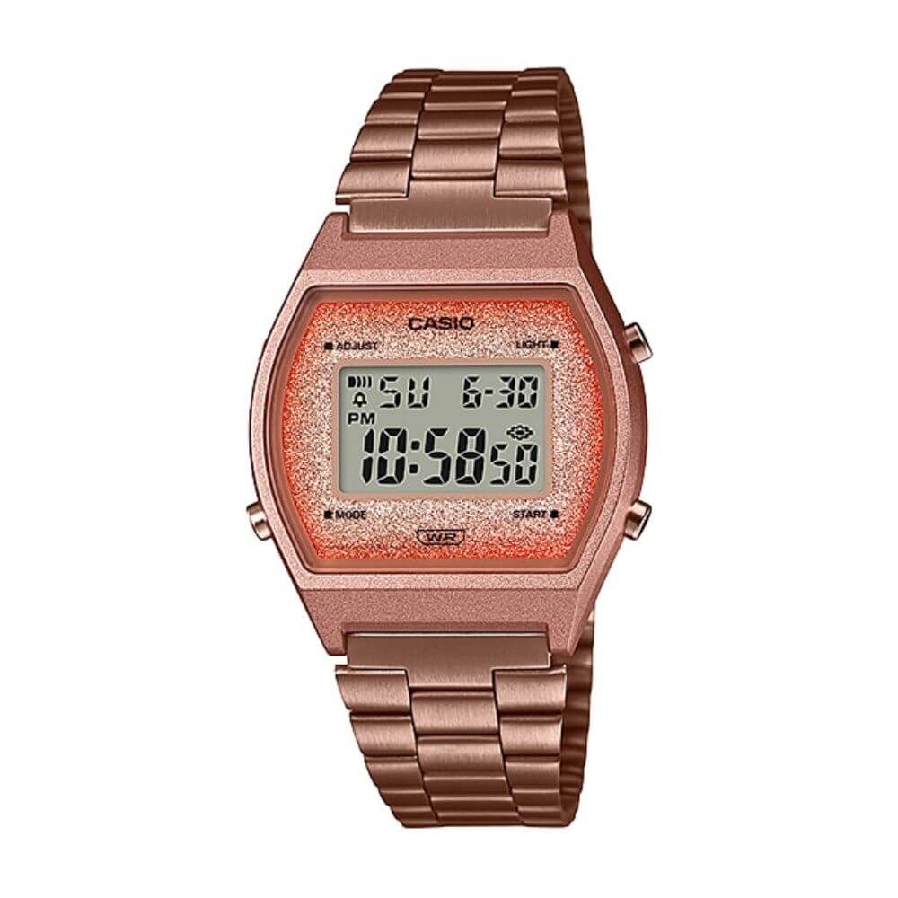 Casio Vintage Digital Rose Gold Chain Watch B640WCG-5DF