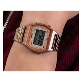 Casio Vintage Digital Rose Gold Chain Watch B640WCG-5DF