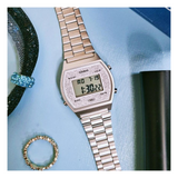 Casio Vintage Digital Silver Chain Watch B640WDG-7DF