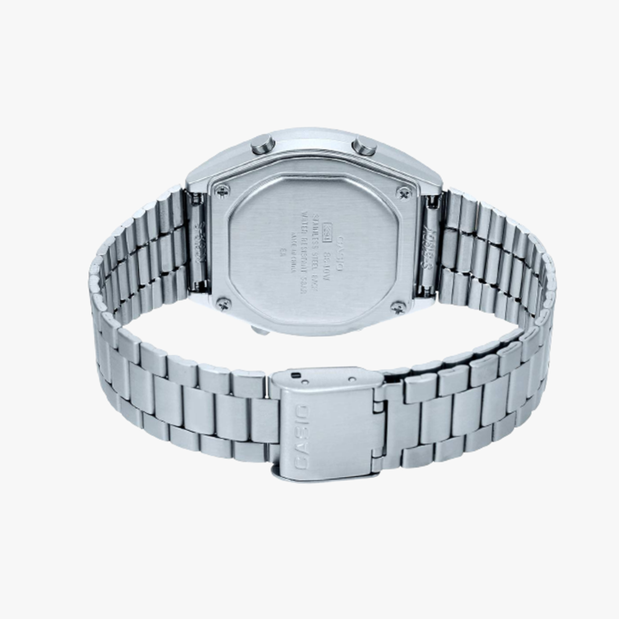 Casio Vintage Digital Silver Chain Watch B640WDG-7DF