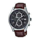 Casio Beside Chronograph Leather Belt Watch BEM-512L-1AVDF