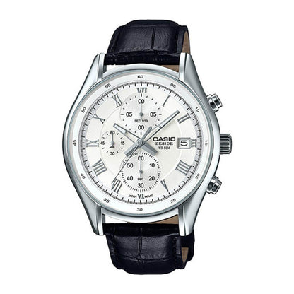 Casio Beside Chronograph Leather Belt Watch BEM-512L-7AVDF