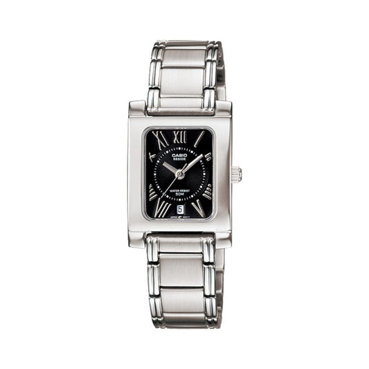 Casio Beside Date Stainless Steel Ladies Chain Watch BEL-100D-1A2VDF