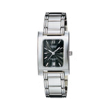 Casio Beside Date Stainless Steel Ladies Chain Watch BEL-100D-1AVDF