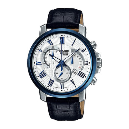 Casio Beside Chronograph Date Leather Belt Watch BEM-520BUL-7A1VDF