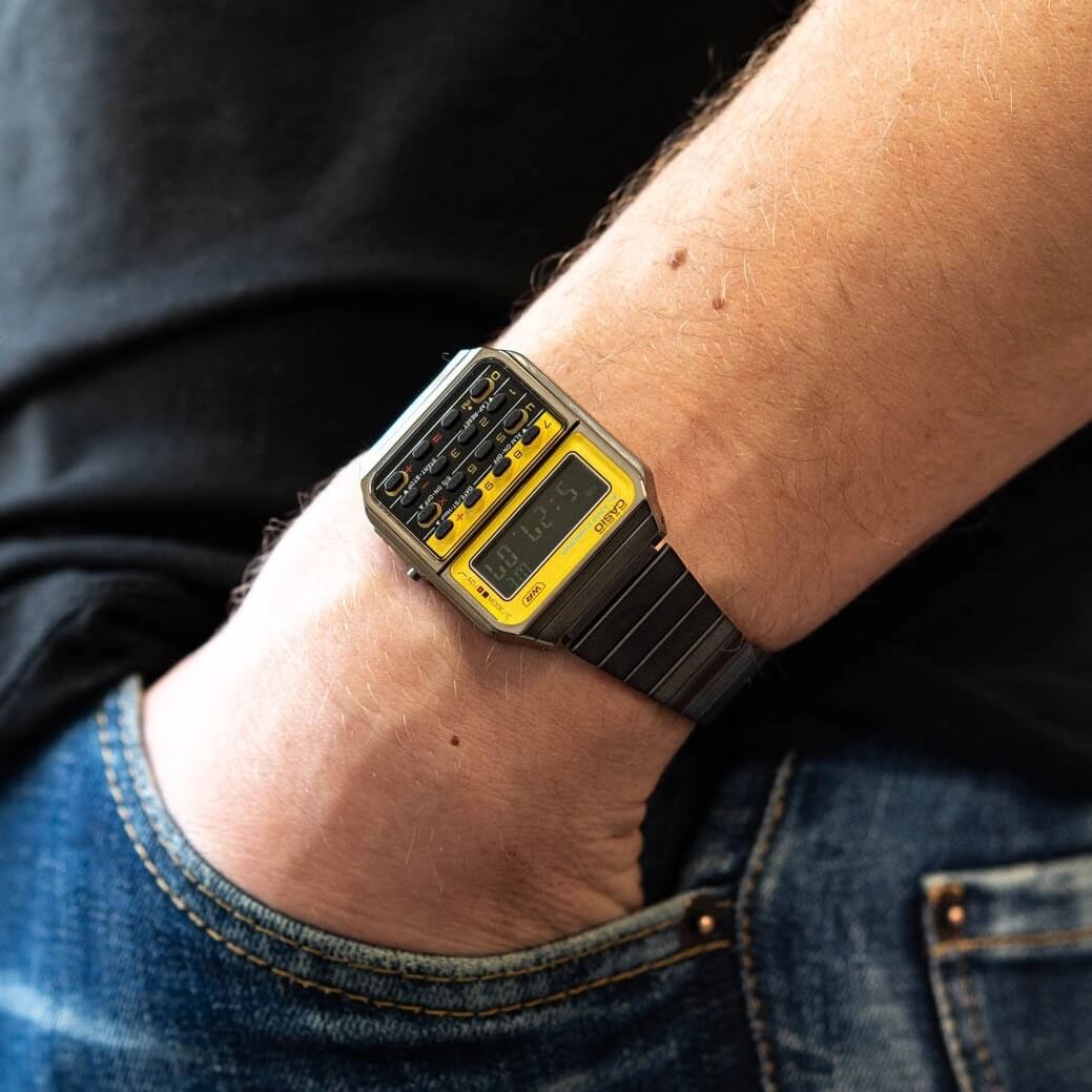 Casio Vintage Calculator Chain Watch CA-500WEGG-9BDF