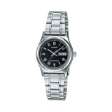 Casio Standard Day Date Silver Ladies Chain Watch LTP-V006D-1BUDF