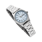 Casio Standard Day Date Silver Ladies Chain Watch LTP-V006D-2BUDF