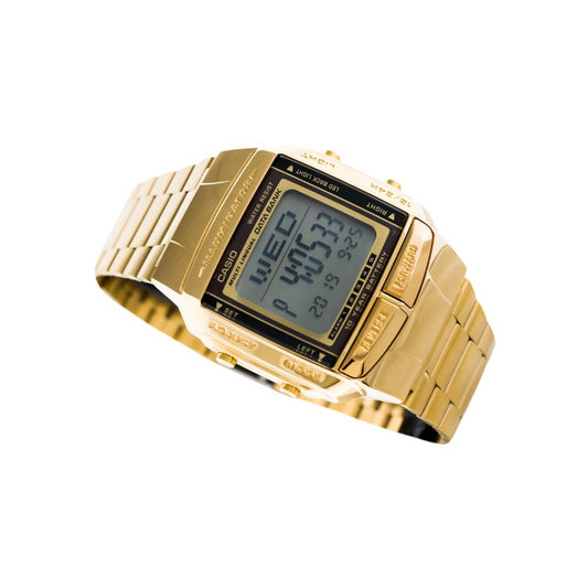 Casio Vintage Illuminator Data Bank Golden Chain Watch DB-360G-9ADF