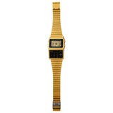 Casio Vintage Data Bank Calculator Golden Chain Watch DBC-611G-1DF