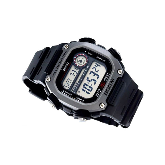 Casio Youth Sports Digital Resin Belt Watch DW-291H-1AVDF