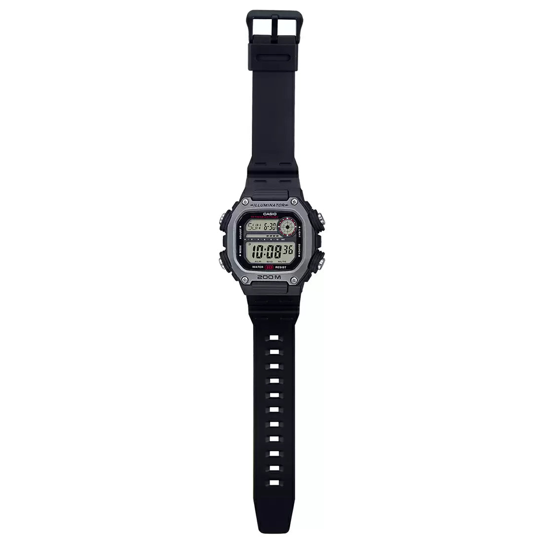 Casio Youth Sports Digital Resin Belt Watch DW-291H-1AVDF