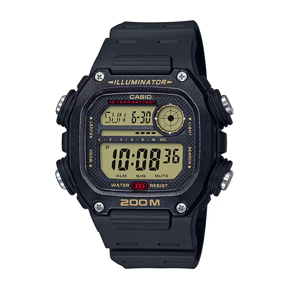 Casio Youth Sports Digital Resin Belt Watch DW-291H-9AVDF