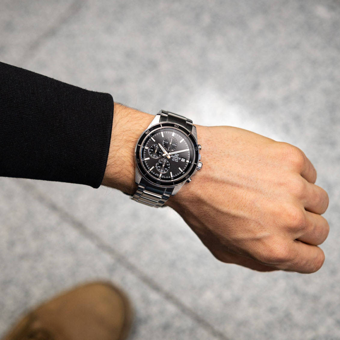 Casio Edifice Chronograph Stainless Steel Chain Watch EFR-526D-1AVUDF