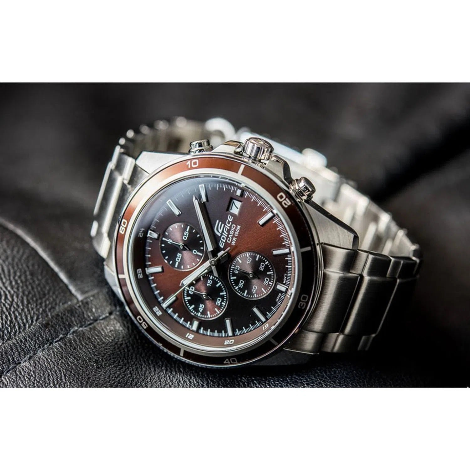 Casio Edifice Chronograph Stainless Steel Chain Watch EFR-526D-5AVUDF