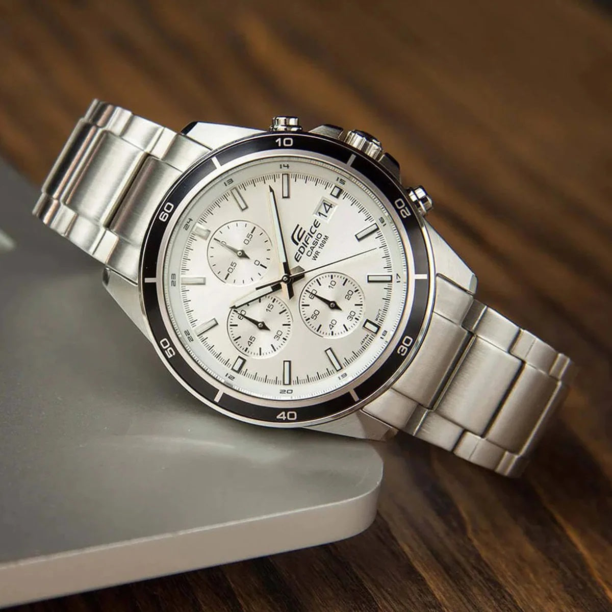 Casio Edifice Chronograph Stainless Steel Chain Watch EFR-526D-7AVUDF