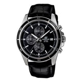 Casio Edifice Chronograph Stainless Steel Leather Belt Watch EFR-526L-1AVUDF