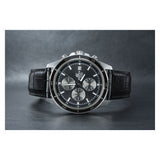 Casio Edifice Chronograph Stainless Steel Leather Belt Watch EFR-526L-1AVUDF