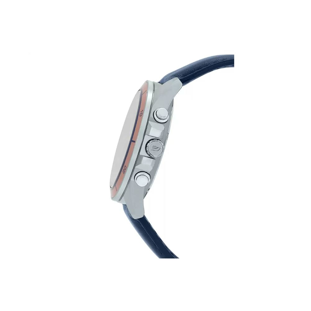 Casio Edifice Chronograph Stainless Steel Leather Belt Watch EFR-526L-2AVUDF