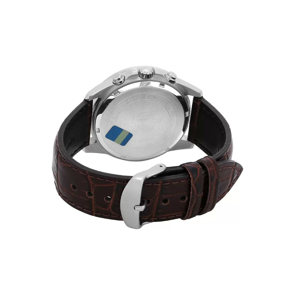 Casio Edifice Chronograph Stainless Steel Leather Belt Watch EFR-526L-7AVUDF