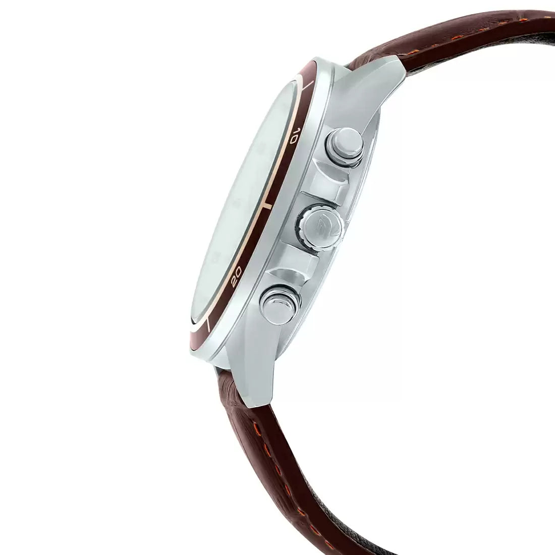 Casio Edifice Chronograph Stainless Steel Leather Belt Watch EFR-526L-7BVUDF