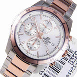 Casio Edifice Chronograph Stainless Steel Two Tone Chain Watch EFR-526SG-7A5VUDF