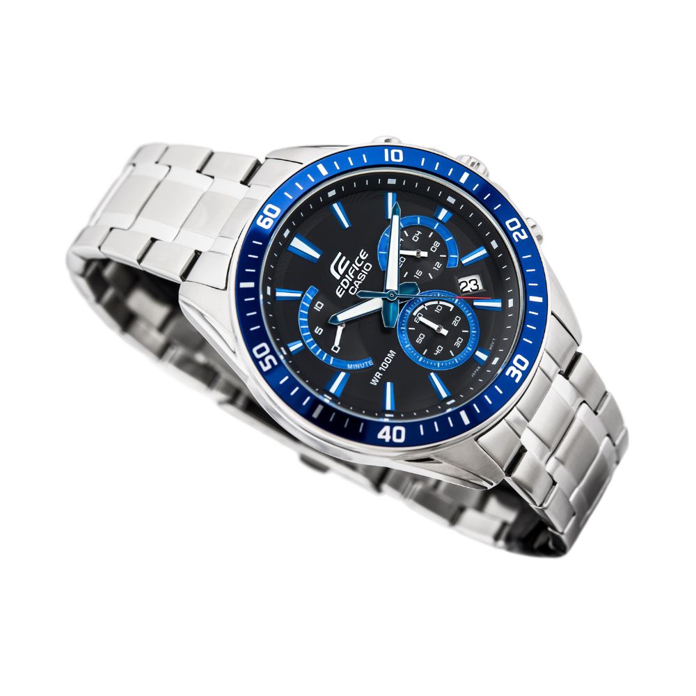 Casio Edifice Chronograph Stainless Steel Chain Watch EFR-552D-1A2VUDF
