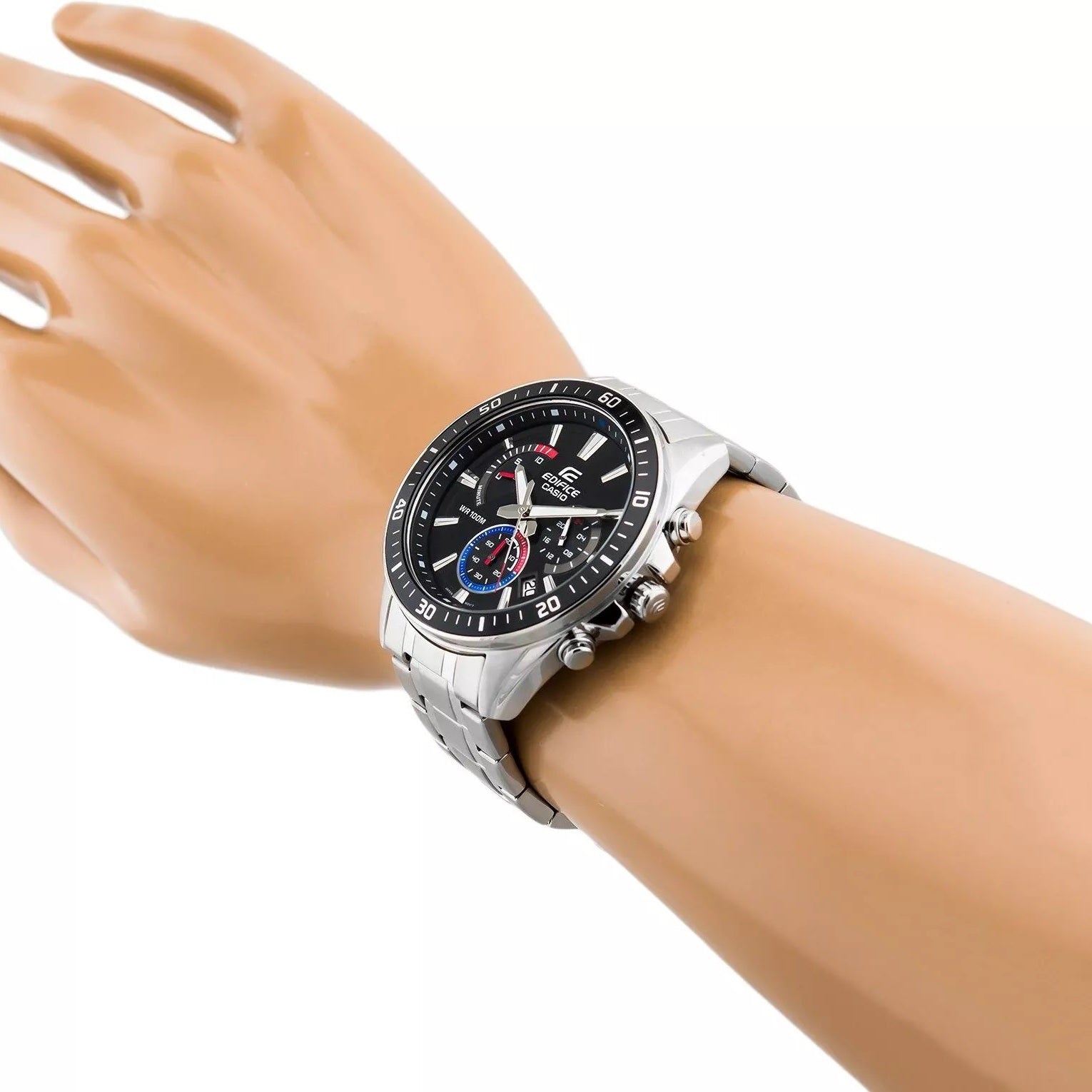 Casio Edifice Chronograph Stainless Steel Chain Watch EFR-552D-1A3VUDF