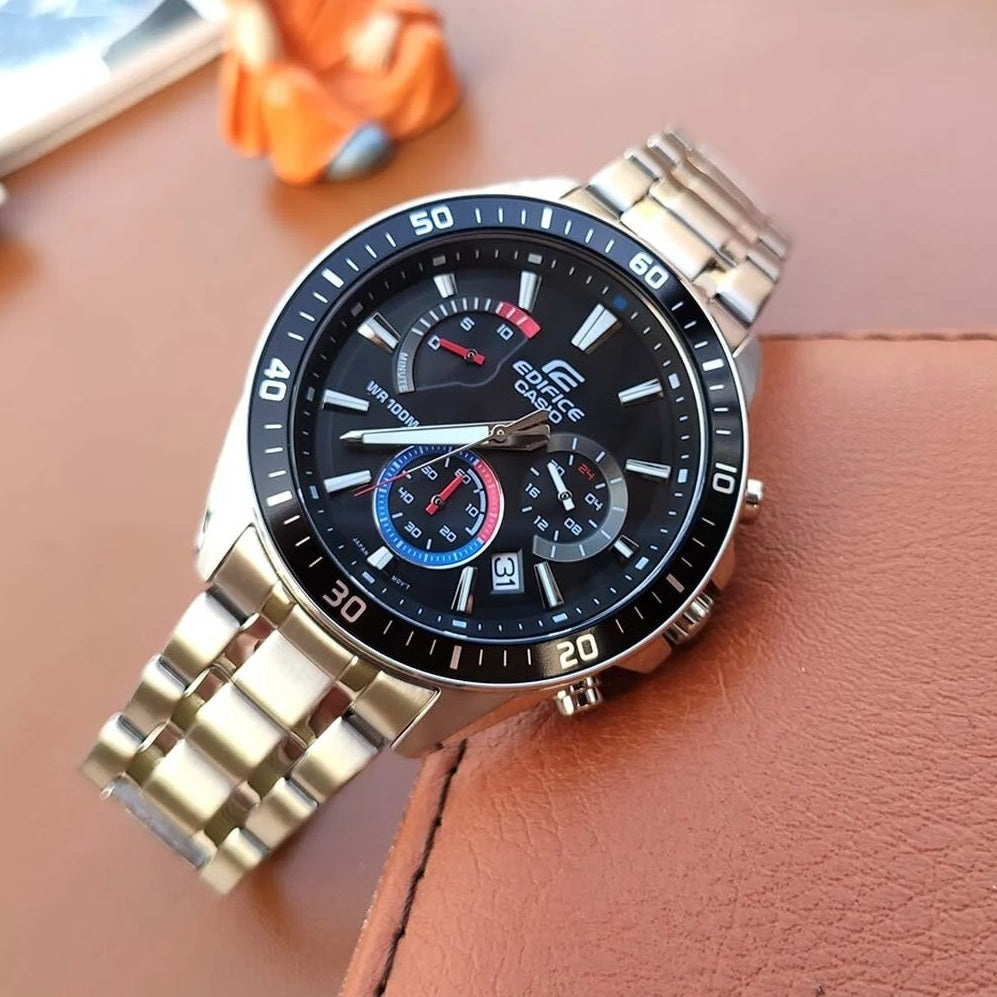 Casio Edifice Chronograph Stainless Steel Chain Watch EFR-552D-1A3VUDF
