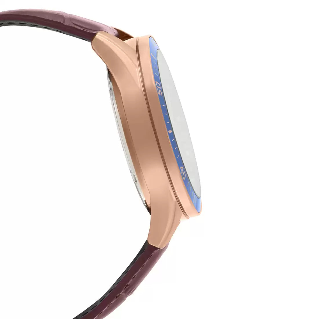 Casio Edifice Chronograph Stainless Steel Rose Gold Leather Belt Watch EFR-552GL-2AVUDF